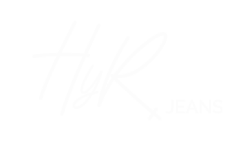 Logo HyR Jeans blanco